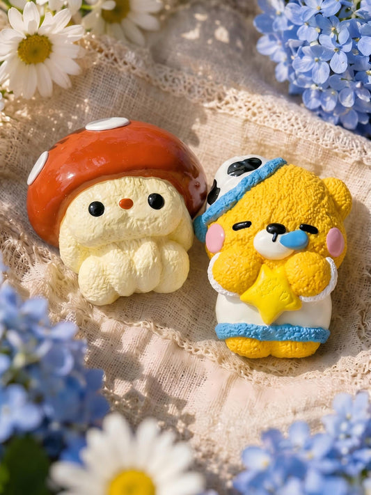 A Little Garden Moment With Two Soft Friends 🌼