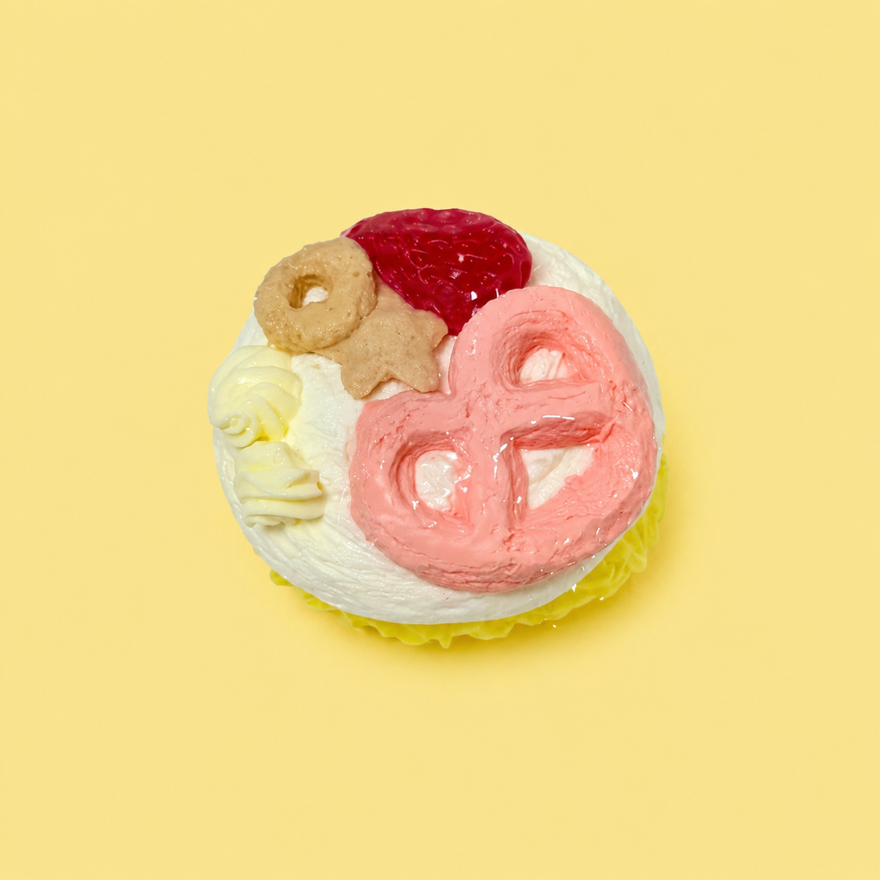 Food Series B | Cookie, Chocolate, Cat Paw & Rice Ball Squishy Toy, Cute Stress Relief and Relaxation Toy