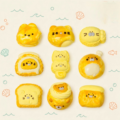 Seal Series B | Adorable Seal Bread Squishy Toy, Soft Slow-Rebound Stress Relief Design for Relaxation and Fun