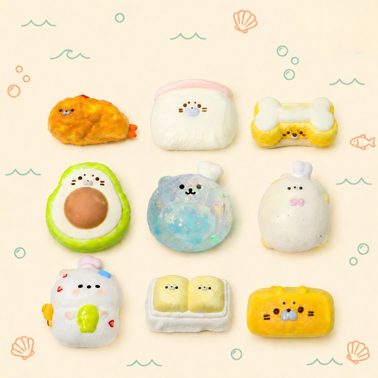 Seal Series C | Adorable Seal Squishy Toy, Soft Slow-Rebound Stress Relief Design for Relaxation and Fun